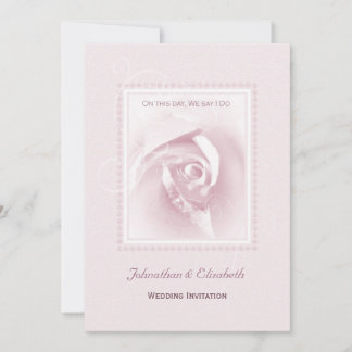 Invitation Mariage rose