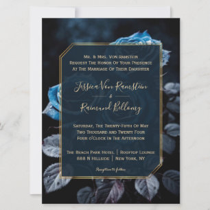 Invitation Mariage Rose de Bourgogne