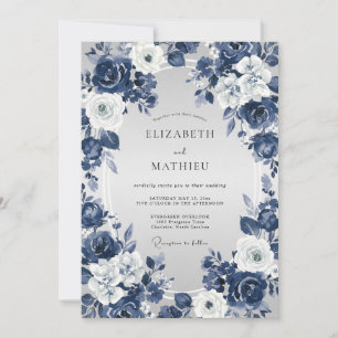 Invitation Mariage Rose de Minuit