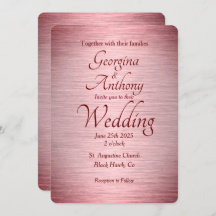 Mariage rose Gold Burgundy Ombre rose