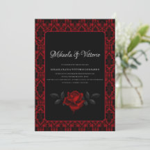 Mariage Rose gothique foncé