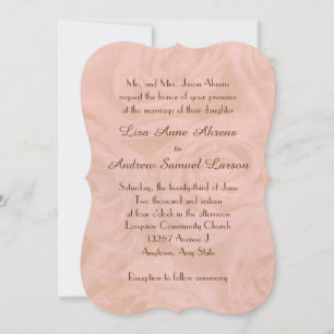 Invitation Mariage Rose lin