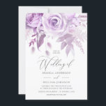 Invitation Mariage Rose moderne design moderne Lavender<br><div class="desc">Faire-part de mariage Rose moderne design tendance Lavender. Aussi disponible en téléchargement numérique Voir la collection correspondante dans Niche et Nest Store</div>