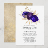 Mariage Royal Bleu, Violet et Or par la Poste