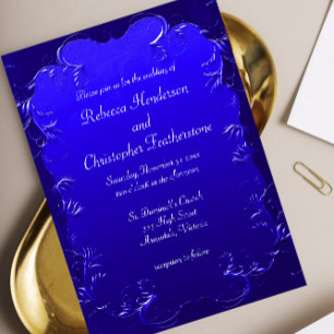 Invitation Mariage Royal Blue Elegance