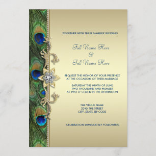 Invitation Mariage royal indien Emerald Green