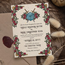 Mariage RPG sur le thème des roses rouges Monogram