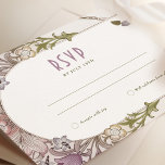 Invitation Mariage RSVP Art Nouveau William Morris Lavender<br><div class="desc">Art Nouveau Carte RSVP de mariage Vintage de William Morris dans un design floral, romantique et fantaisiste. Les fleurs victoriennes complètent les polices art déco classiques. Entrez vos informations personnalisées, et vous avez terminé. Si vous souhaitez modifier la conception, cliquez sur le bouton bleu "Customiser". Merci tellement pour considérer mon...</div>