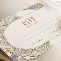 Mariage RSVP Insérer Art Nouveau Vintage par Mucha