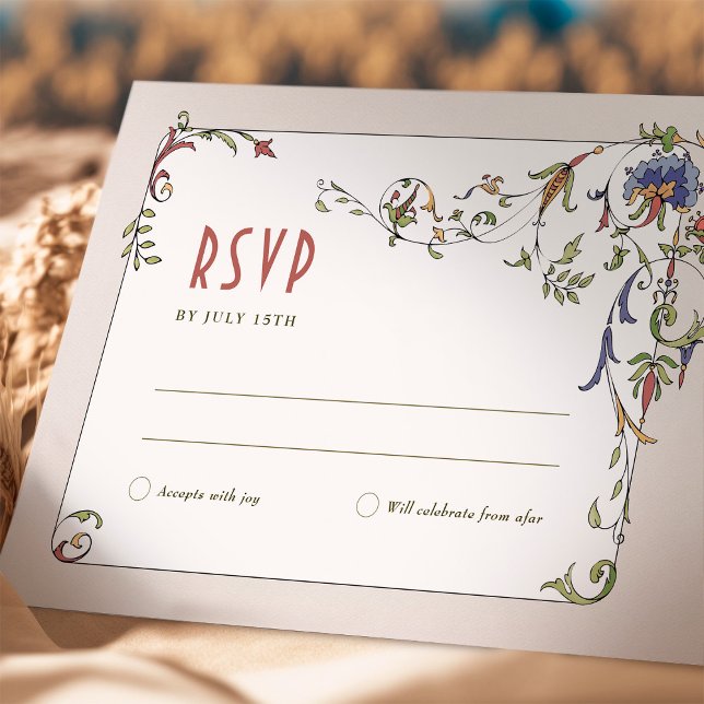 Invitation Mariage RSVP Insérer Victorian Belle Epoche (Créateur téléchargé)