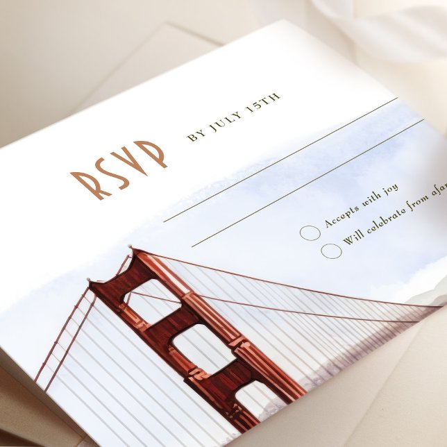 Invitation Mariage RSVP San Francisco - Destination (Créateur téléchargé)