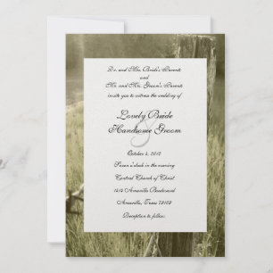 Invitation Mariage russe de Fencepost et Barbed Wire