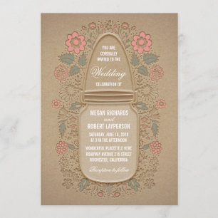 Invitation Mariage russe de Mason Jar