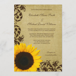 Invitation Mariage Russe des Tournesols