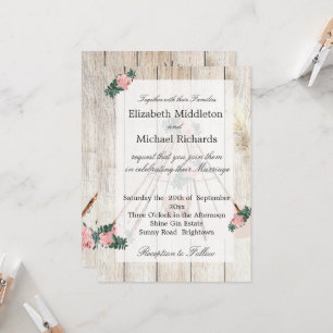 Invitation Mariage Rustic Boho Chic Teepee