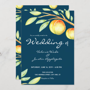 Invitation Mariage Rustic Watercolor Sweaches
