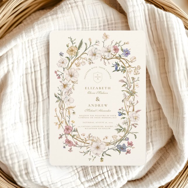 Invitation Mariage rustique de fougère forestière (Créateur téléchargé)