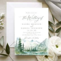 Mariage Rustique de Montagne à l'Aquarelle de la F