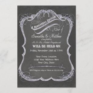 Invitation Mariage rustique de remous typographique de
