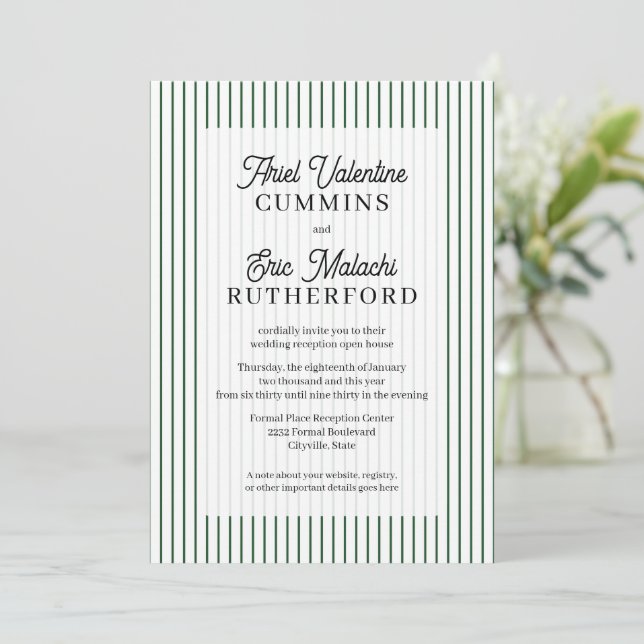 Invitation Mariage rustique de style champêtre pour couple-hô (Debout devant)