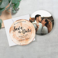 Mariage rustique en écorce d'arbre Photo de Save t