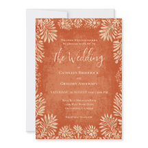 Mariage rustique floral terracotta vintage
