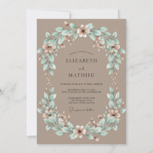 Invitation Mariage rustique harmonieux
