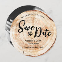 Mariage rustique photo Fiançailles Wood Grain