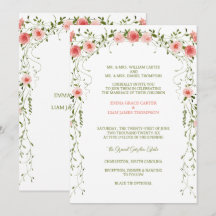 Mariage rustique vintage avec arche florale rose t