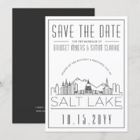 Mariage Salt Lake | Skyline stylisée Enregistrer l