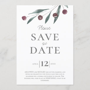 Invitation Mariage Sauvez la date Scottish Highlands