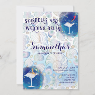 Invitation Mariage Seashs Bells Cruise Beach Bachelorette