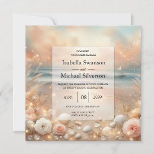 Invitation Mariage Seaside Sparkle et Sunset Dreams