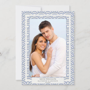 Invitation Mariage Seigaiha Japonais Enregistrer La Date Phot