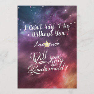 Invitation Mariage Serez-Vous Mes Constellations De Servante 