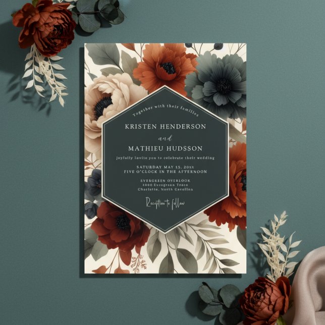 Invitation Mariage Sienne Ethéré (Créateur téléchargé)
