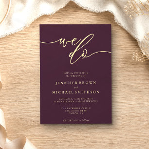 Invitation Mariage Signature Figue de Minuit We Do Typo
