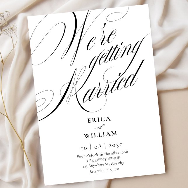 Invitation Mariage simple élégant (Créateur téléchargé)