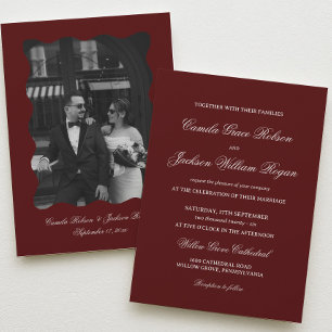 Invitation Mariage Simple en Bourgogne