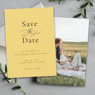 Invitation Mariage simple minimal élégant Enregistrer la date