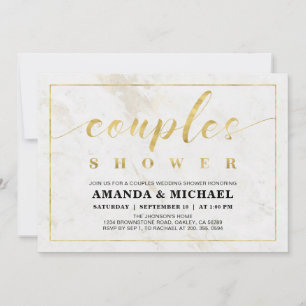 Invitation Mariage Simple Moderne de couples Shower