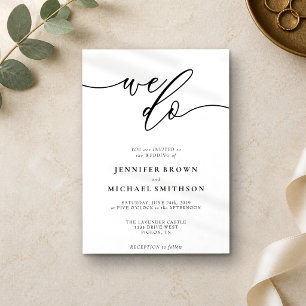 Invitation Mariage simple propre minimaliste On fait