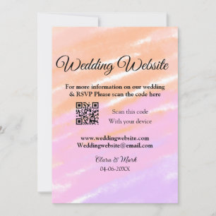 Invitation Mariage site web ajouter Q R code scanner ajouter