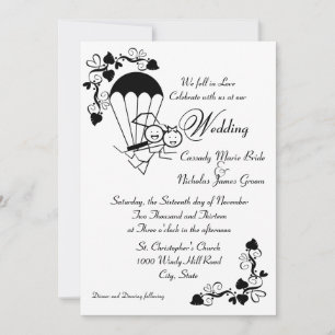 Invitation Mariage Skydiver