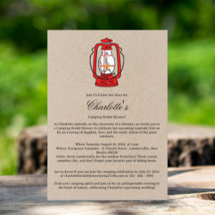 Invitation Mariage sous la tente Lanterne tempête Baby Shower