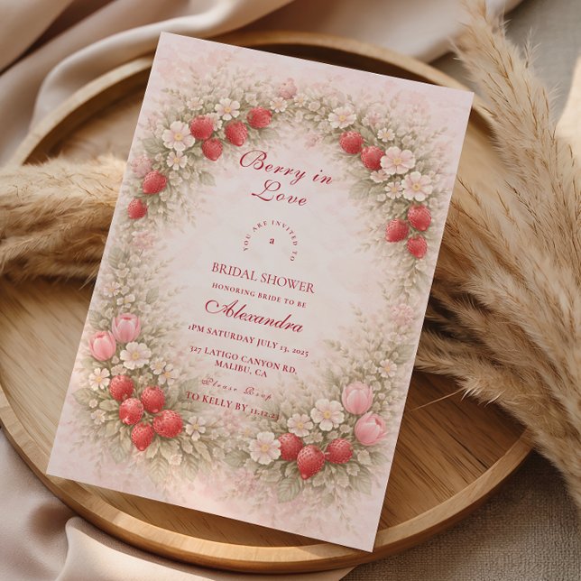 Invitation Mariage Sous le Charme de la Fraise (Créateur téléchargé)