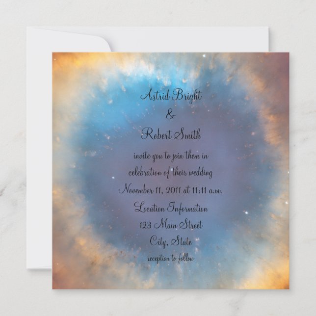 Invitation Mariage sous l'œil de Dieu (Devant)