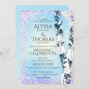 Invitation Mariage Sparkle Birch