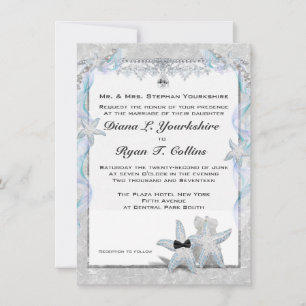 Invitation Mariage Starfish Couple 4,5 po x 6,25 po