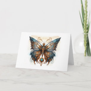Invitation Mariage steampunk papillon